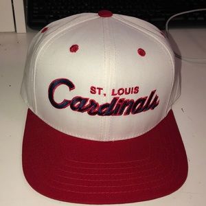 WHITE CAP/RED BRIM,ST.LOUIS CARDINALS HAT